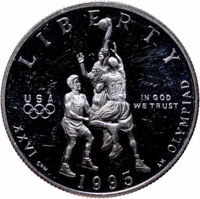 купить США 50 центов 1995 "XXVI летние Олимпийские Игры, Атланта 1996 - Баскетбол"