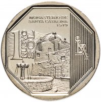 Купить Перу 1 соль (un nuevo sol) 2011 год (Богатство и гордость Перу Монастырь Санта-Каталина)