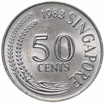купить Сингапур 50 центов (cents) 1983