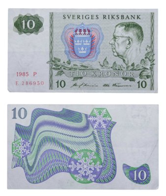купить Швеция 10 крон 1985
