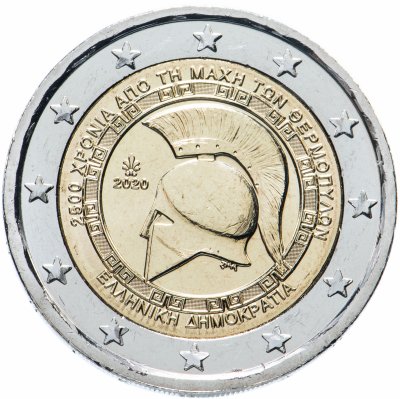 купить Греция 2 евро 2020 "2500 лет битвы при Фермопилах"