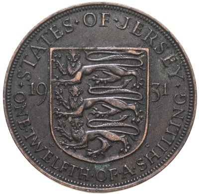 купить Джерси 1/12 шиллинга (shilling) 1931