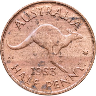 купить Австралия 1/2 пенни (penny) 1963