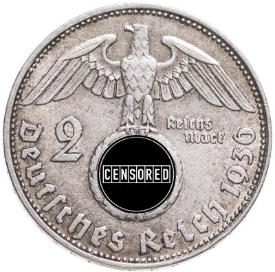 купить Германия (Третий Рейх) 2 рейхсмарки 1936 D