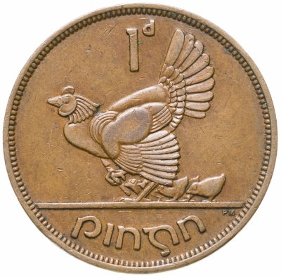купить Ирландия 1 пенни (penny) 1943