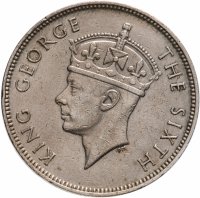 купить Маврикий Британский 1 рупия (rupee) 1950 Георг VI