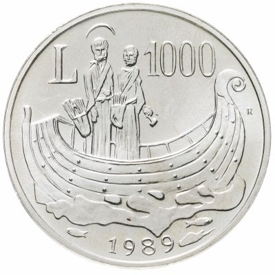 купить Сан-Марино 1000 лир (lire) 1989 Шестнадцать веков истории