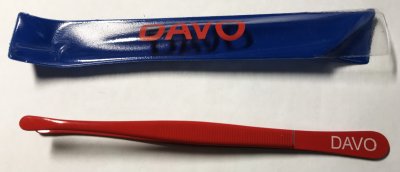 купить Пинцет филателистический DAVO Red 12 см с закругленным острием (DAVO. Нидерланды)