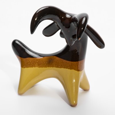 купить Статуэтка "Козел", керамика, глазурь, СССР, 1960-1980 гг.