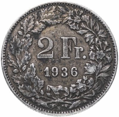 купить Швейцария 2 франка 1936