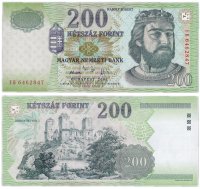 купить Венгрия 200 форинтов 2006 (Pick 187f)