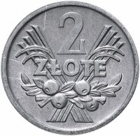 Купить Польша 2 злотых (zlote) 1972