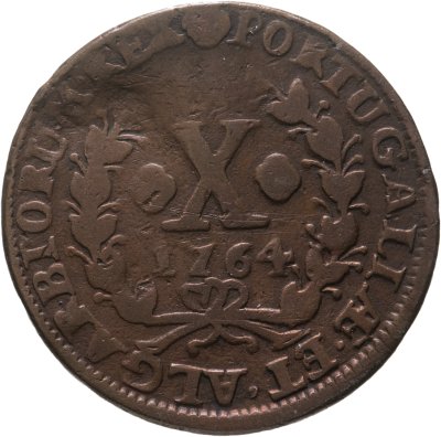 купить Португалия 10 реалов 1764