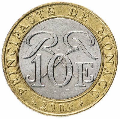 купить Монако 10 франков (francs) 1989-2000 случайная дата