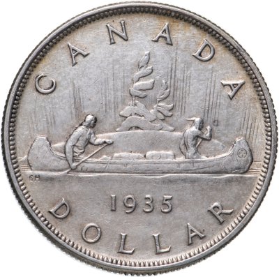 купить Канада 1 доллар (dollar) 1935 25 лет правления Короля Георга V