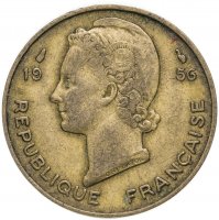 купить Французская Западная Африка 10 франков (francs) 1956