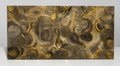 купить Картина «Абстракция», авторская работа в технике Fluid Art, холст на MDF, акрил, Россия, 2022 г.