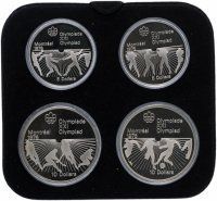 купить Канада набор 5 и 10 долларов 1976 "XXI летние Олимпийские игры, Монреаль-76" в упаковке с сертификатом