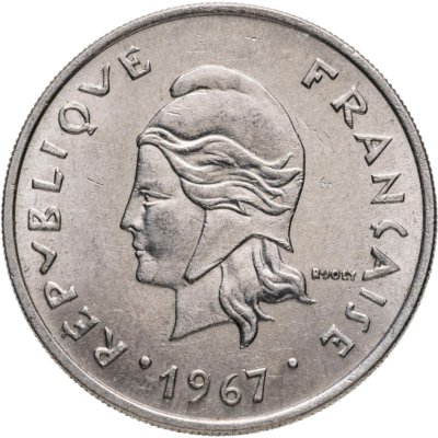 купить Новые Гебриды 20 франков (francs) 1967