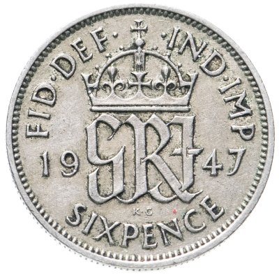 купить Великобритания 6 пенсов 1947