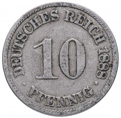 купить Германия 10 рейх пфеннигов 1888 "А"