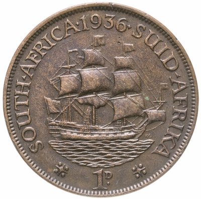 купить ЮАР 1 пенни (penny) 1936