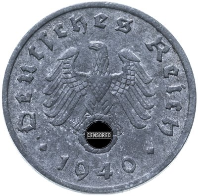 купить Германия, Третий Рейх 1 рейхспфенниг 1940 A цинк