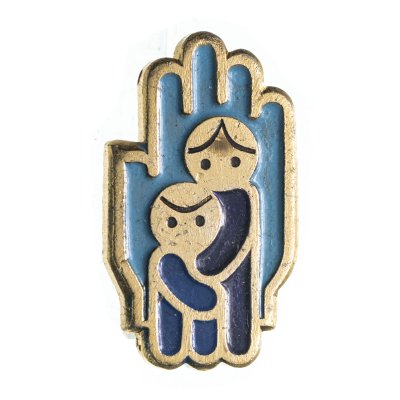 купить Значок "Детский фонд мира", алюминий, булавка. СССР, 1987г.