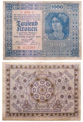 купить Австрия 1000 крон 1922