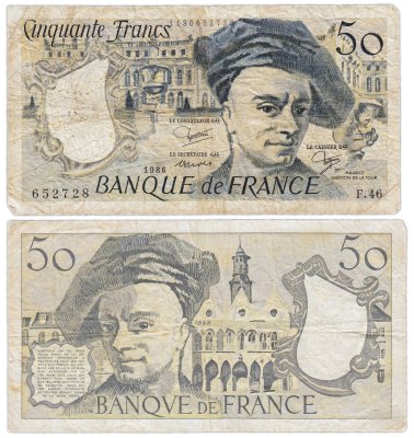 купить Франция 50 франков 1976-1992 (Maurice Quentin de la Tour, Морис Кантен де Латур) Pick 152