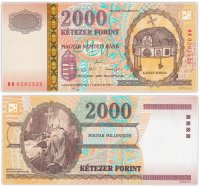 купить Венгрия 2000 форинтов 2000 (Pick 186a) "Миллениум" в буклете