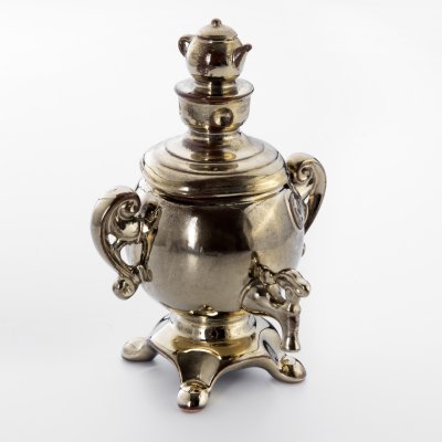 купить Самовар сувенирный, керамика, золочение, СССР, 1970-1990 гг.