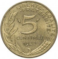 Купить Франция 5 сантимов 1982
