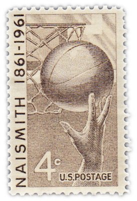 купить США 4 цента 1967 "100 лет игре баскетбол"