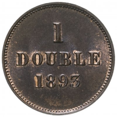 купить Гернси 1 дубль (double) 1893
