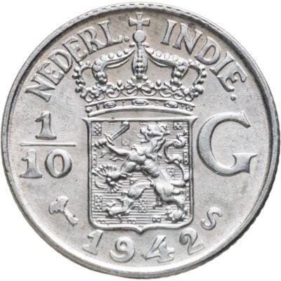 купить Голландская Ост-Индия 1/10 гульдена (gulden) 1942
