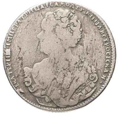 купить полтина 1726 СПБ петербургский тип, портрет влево, "ВСЕРОСIСКАЯ" Биткин 205