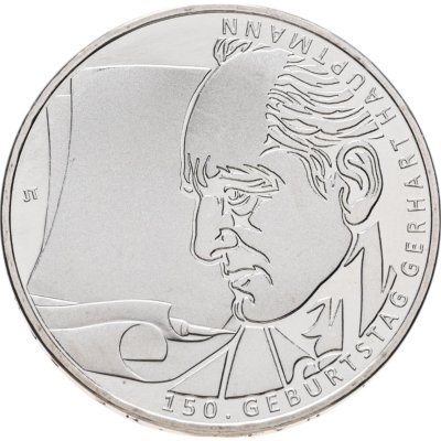 купить Германия 10 евро (euro) 2012 J 150 лет со дня рождения Герхарда Хауптмана