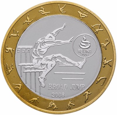 купить Северная Корея 30 вон (won) 2008 "Олимпиада в Пекине - прыжки в длину"