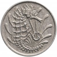 купить Сингапур 10 центов (cents) 1967-1985 Морской конёк
