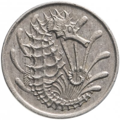 купить Сингапур 10 центов (cents) 1967-1985 Морской конёк
