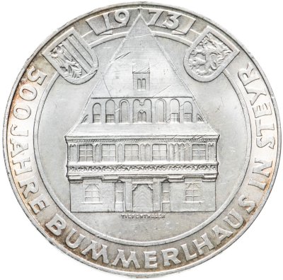 купить Австрия 50 шиллингов (shillings) 1973 500 лет гостинице "Золотой лев"