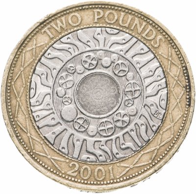 купить Великобритания 2 фунта (pounds) 2001