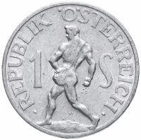 Купить Австрия 1 шиллинг (shilling) 1952