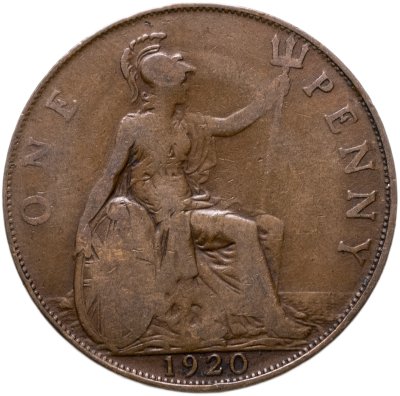 купить Великобритания 1 пенни (penny) 1920