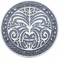 Купить Токелау 5 долларов 2017 "Маори Моко", в футляре с сертификатом