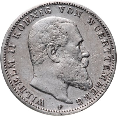 купить Германия (Империя) 3 марки (mark) 1910 F Вюртемберг