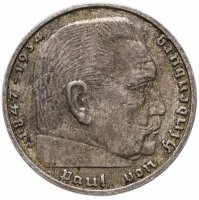 купить Германия (Третий Рейх) 2 рейхсмарки (reichsmark) 1939