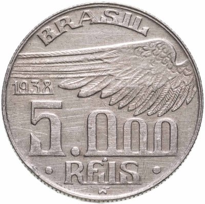 купить Бразилия 5000 реалов (рейс, reis) 1938