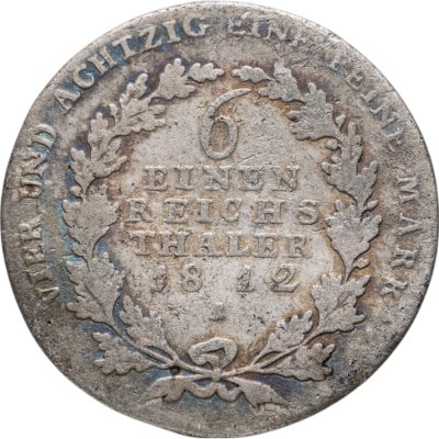 купить Германия, Пруссия 1/6 талера 1812